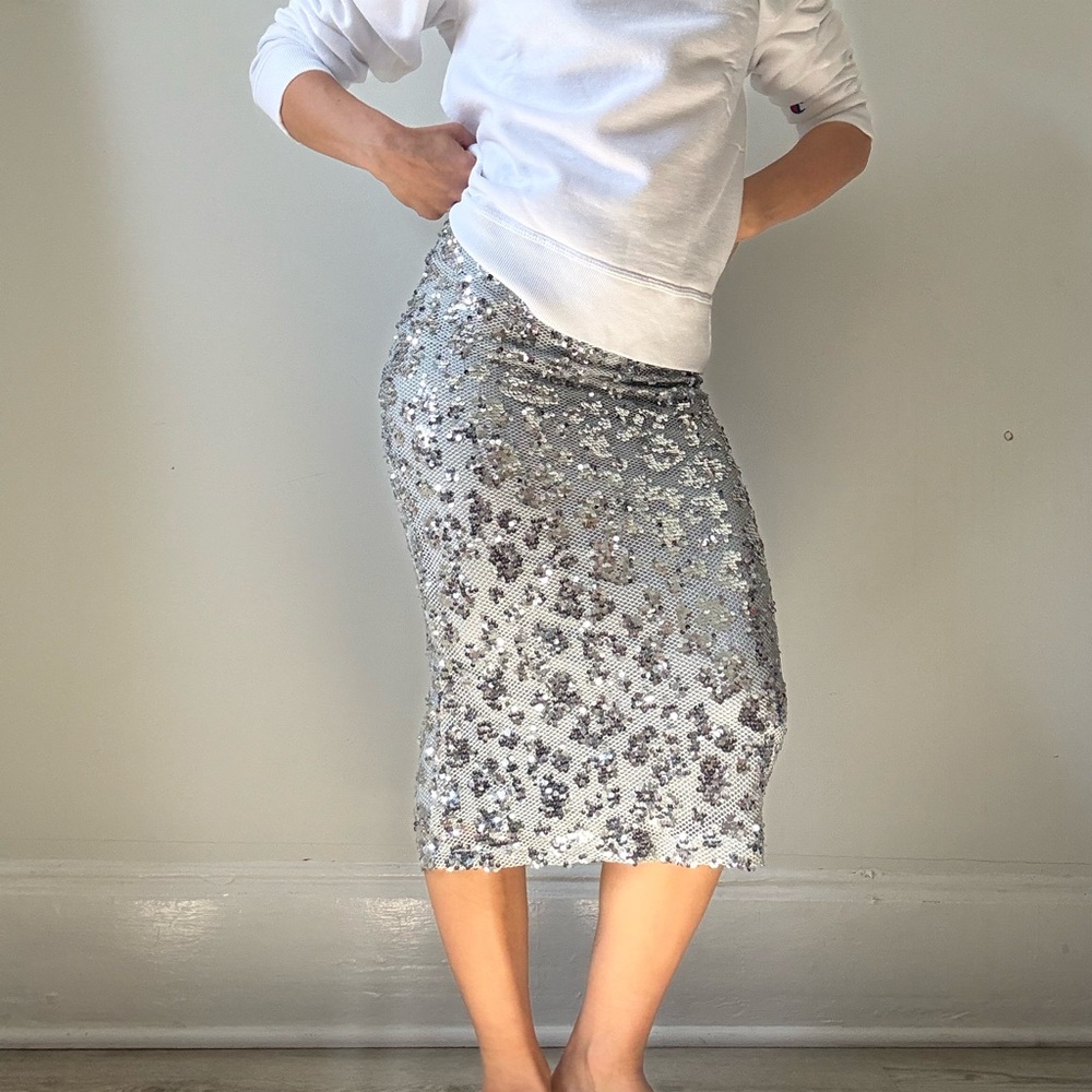 Zara NWOT sequin skirt